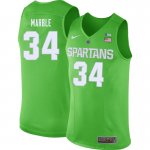 Men Michigan State Spartans NCAA #34 Julius Marble Green Authentic Nike Stitched College Basketball Jersey AU32O61HB